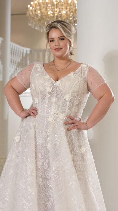 Ramona Koonings Couture bruidsmode KN2326 Athene trouwjurk plus size wedding dress