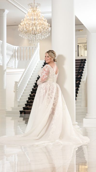Ramona Koonings Couture bruidsmode KN2336 Porto trouwjurk plus size bridal dress