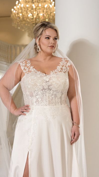 Ramona Koonings Couture bruidsmode KN2364 Granada trouwjurk plus size bridal dress
