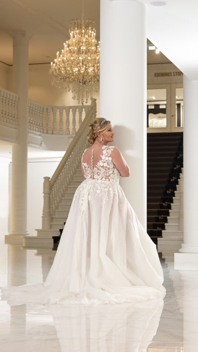 Ramona Koonings Couture bruidsmode KN2370 Venetië trouwjurk plus size bridal dress
