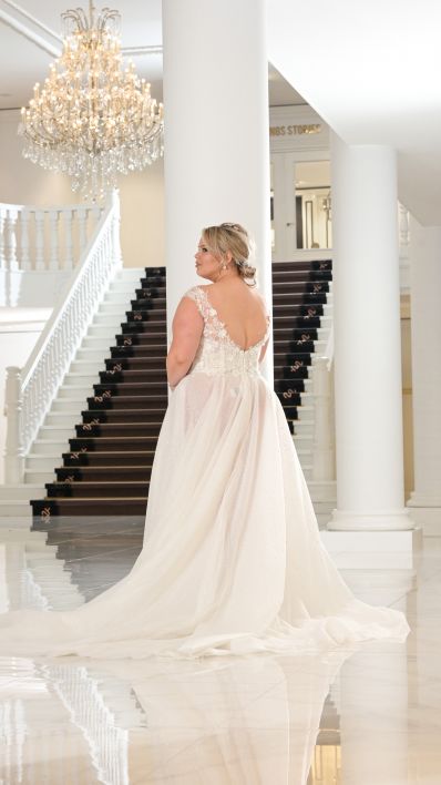 Ramona Koonings Couture bruidsmode KN2373 Bologna trouwjurk plus size bridal dress