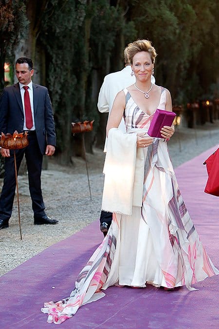 Prinses Margarita de Bourbon de Parme in een ontwerp van Addy van den Krommenacker