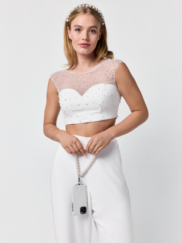Poirier AC-75600 Telefoonketting | Parels|35cm