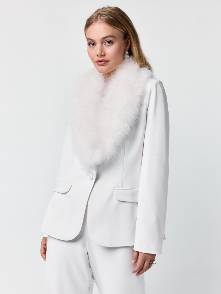 Poirier BOL-75050 Marabou Kraag | 90cm