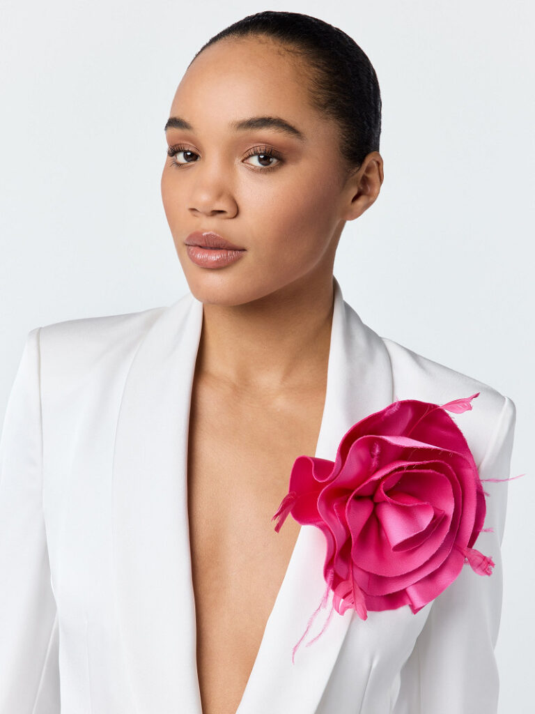 Poirier CB-75064 Broche | Bloem | Satijn