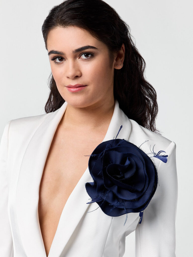 Poirier CB-75064 Broche | Bloem | Satijn