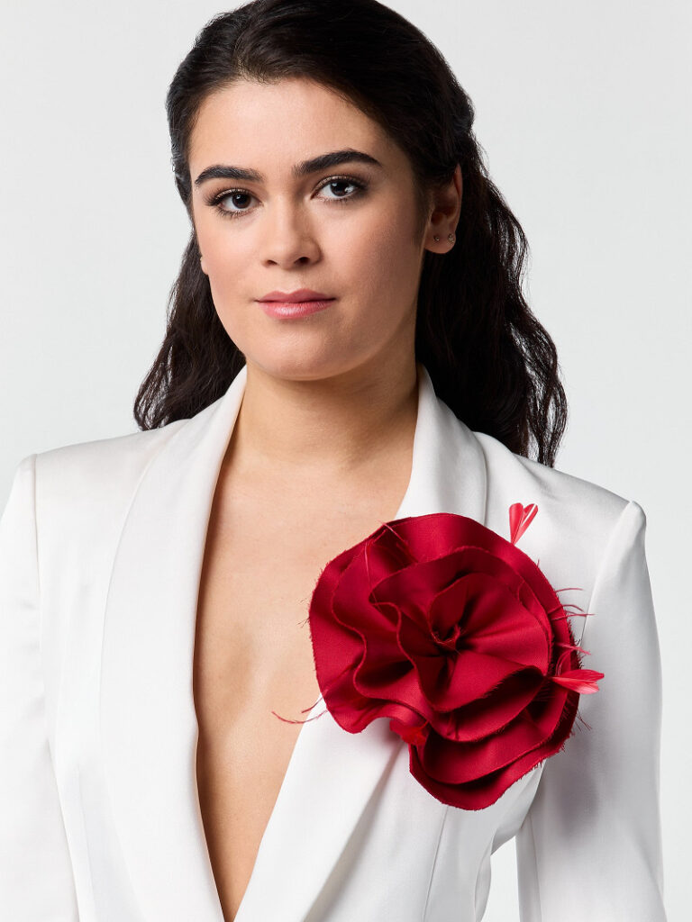 Poirier CB-75064 Broche | Bloem | Satijn