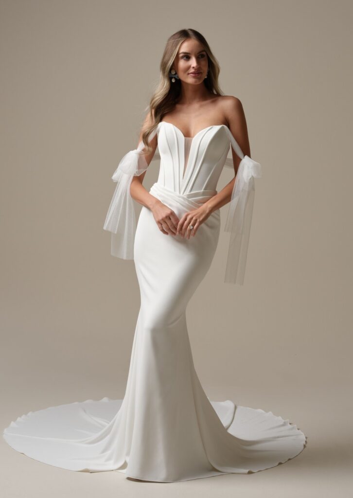 Maggie Sottero Designs Jace 25MS339B01 + cap sleeves CS025MS339000