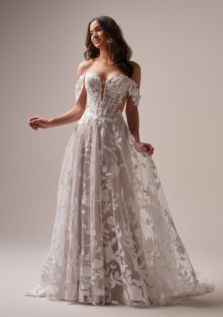 Maggie Sottero Designs Natalie 25MB924A01  + cap sleeves CS025MB924000