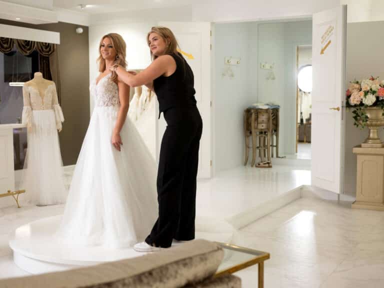 Änderungen am Hochzeitskleid