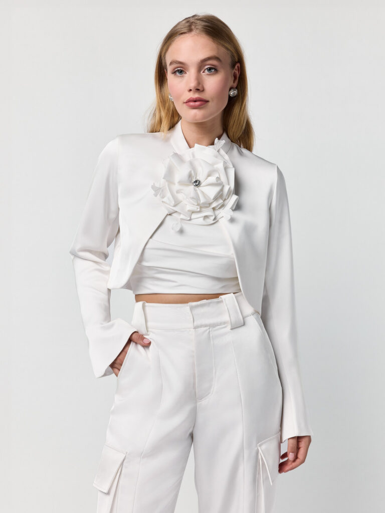 Poirier CB-75063 Brosche | Blume | Satin
