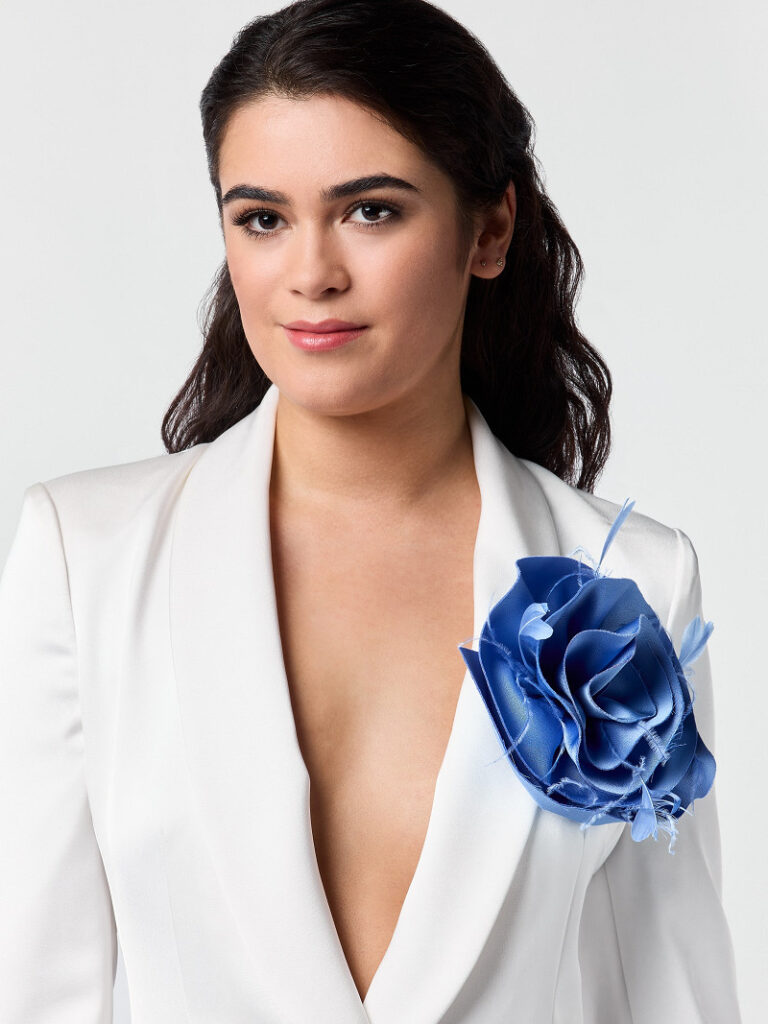 Poirier CB-75064 Brosche | Blume | Satin