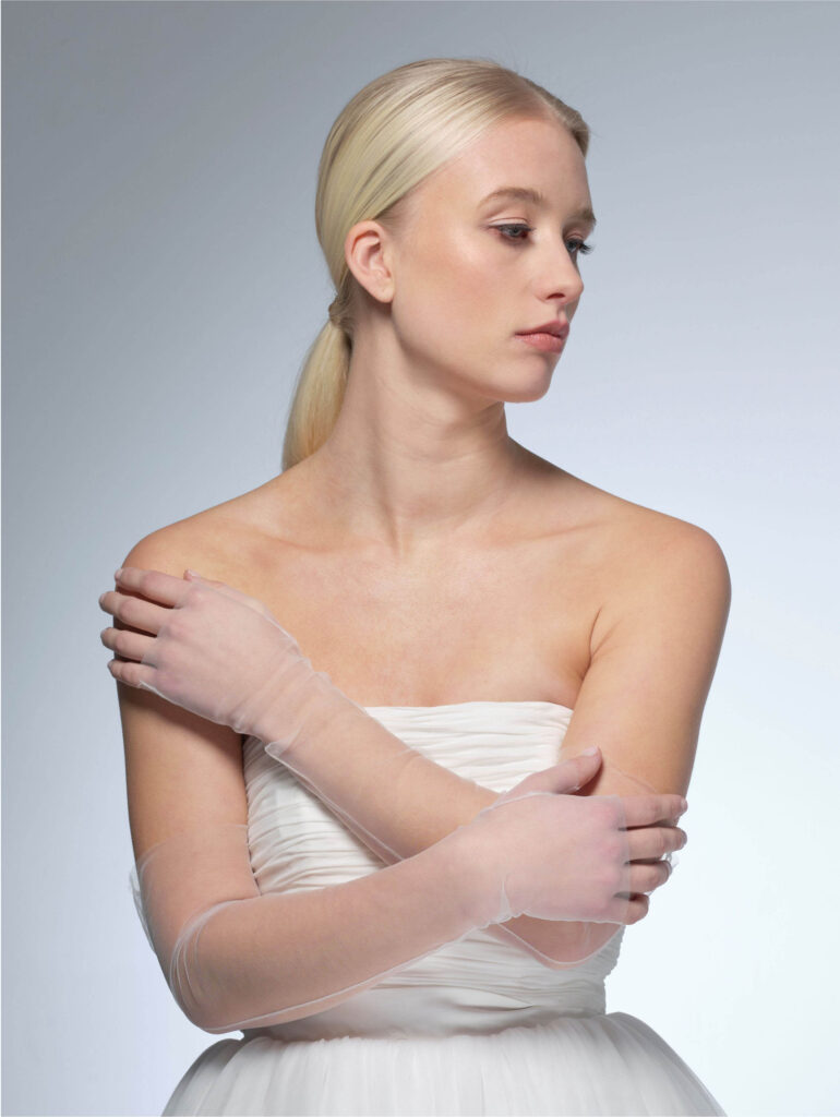 Poirier GL-76006 Glove | Tulle | 55cm