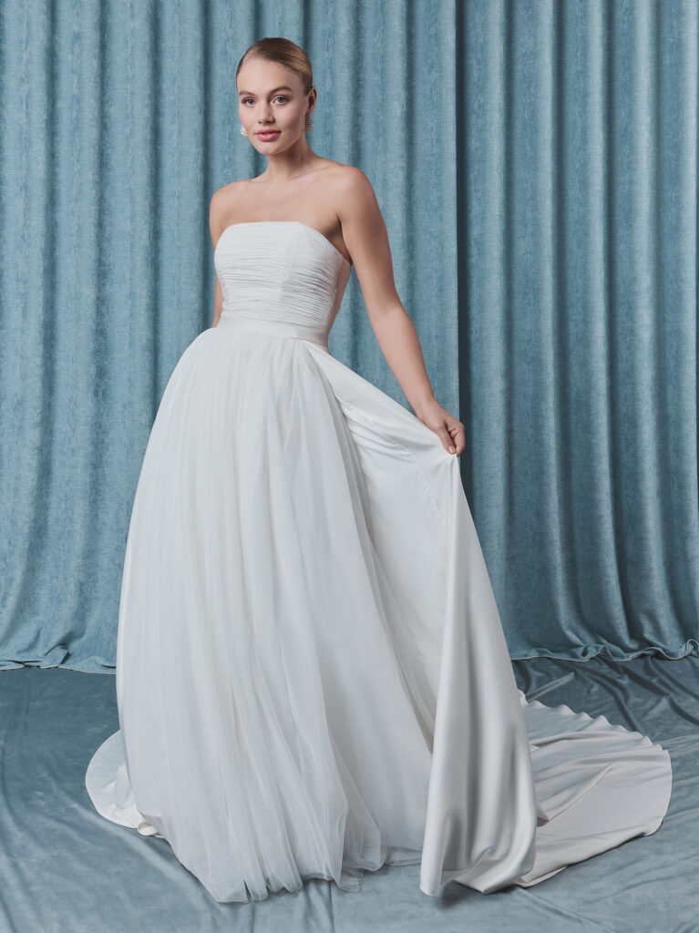 Poirier SK-75341 Skirt | Satin | Gem | Lucia