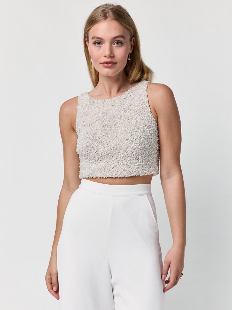 Poirier T-75406 Top | CrÃªpe Pearls | GisÃ¨le