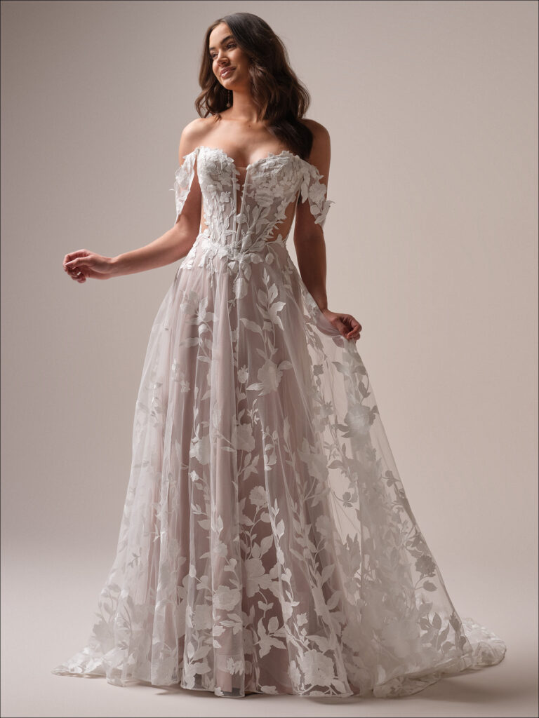Maggie Sottero Designs NATALIE (25MB924A01 – Unlined bodice, Plain Tulle)